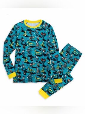 🎃 Disney store Mickey and friends Halloween pajamas set size 10 EUC!